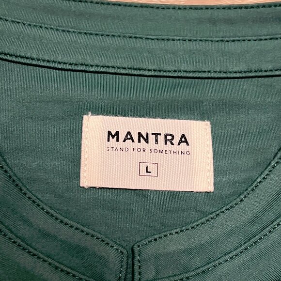 NWT Mantra Catalyst Polo Shirt Large Green Pineneedle Performance Golf Athletic - Picture 6 of 10